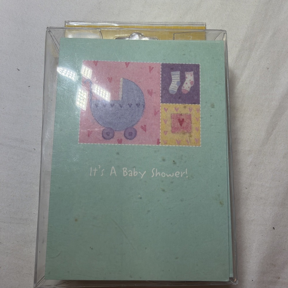 25 IT'S A BABY SHOWER! INVITATIONS Card Invites Party Supplies Notes Fill-In NEW